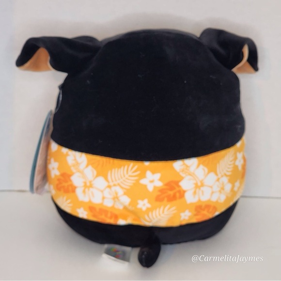 MATEO 🐶 Rottweiler Dog Hawaiian Shirt Original Squishmallow By Kellytoy NWT - Picture 2 of 8